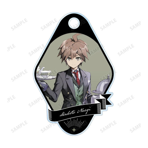 『ダンガンロンパシリーズ』緜さんイラスト 苗木誠 メイド&執事ver. 2連ワイヤーアクリルキーホルダー