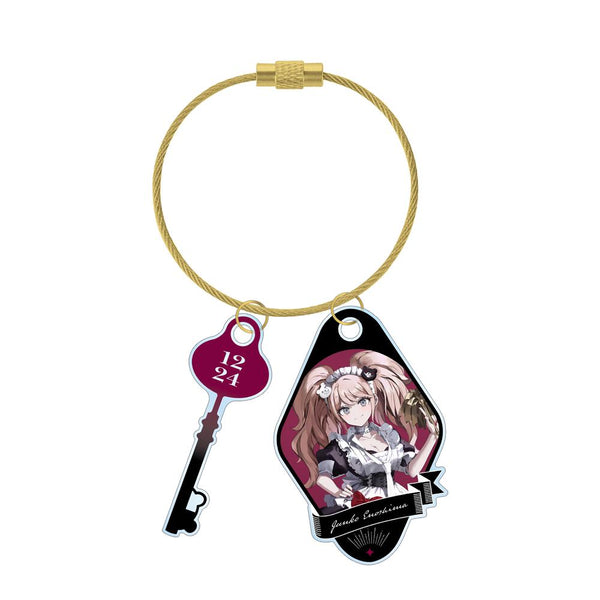 『ダンガンロンパシリーズ』緜さんイラスト 江ノ島盾子 メイド&執事ver. 2連ワイヤーアクリルキーホルダー