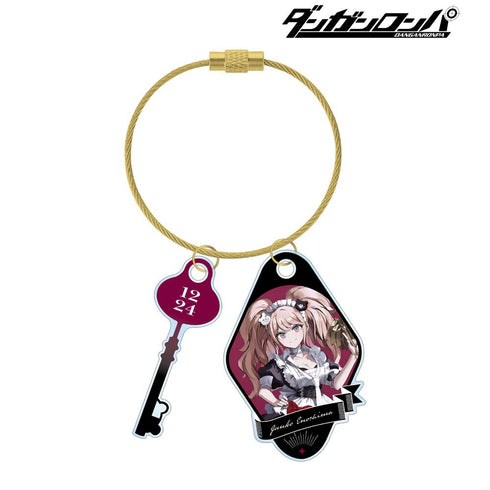 『ダンガンロンパシリーズ』緜さんイラスト 江ノ島盾子 メイド&執事ver. 2連ワイヤーアクリルキーホルダー