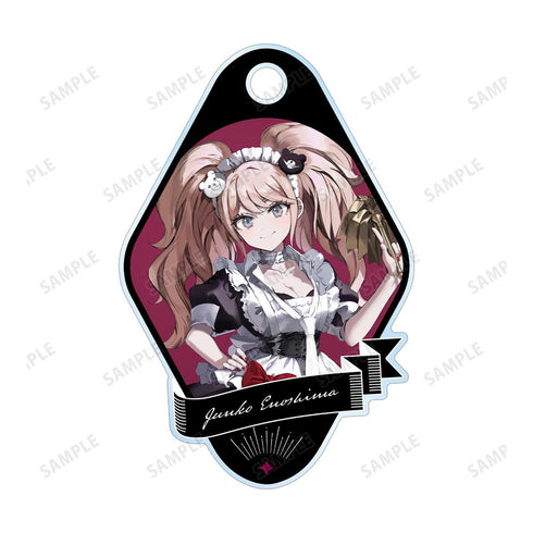 『ダンガンロンパシリーズ』緜さんイラスト 江ノ島盾子 メイド&執事ver. 2連ワイヤーアクリルキーホルダー