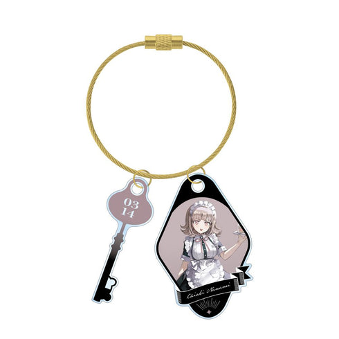 『ダンガンロンパシリーズ』緜さんイラスト 七海千秋 メイド&執事ver. 2連ワイヤーアクリルキーホルダー