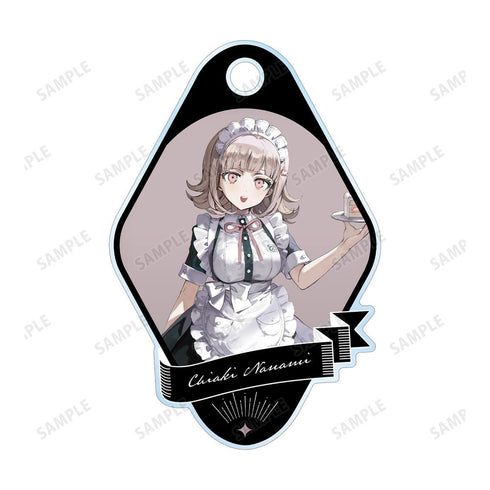 『ダンガンロンパシリーズ』緜さんイラスト 七海千秋 メイド&執事ver. 2連ワイヤーアクリルキーホルダー