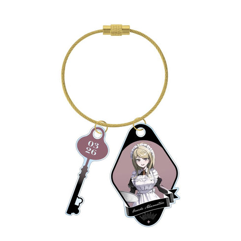 『ダンガンロンパシリーズ』緜さんイラスト 赤松楓 メイド&執事ver. 2連ワイヤーアクリルキーホルダー