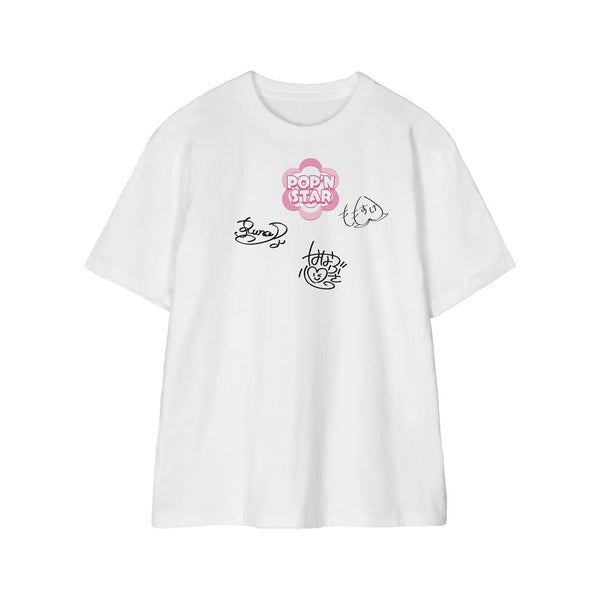 『アイ★チュウ』POP'N STAR サイン入り風 Tシャツメンズ