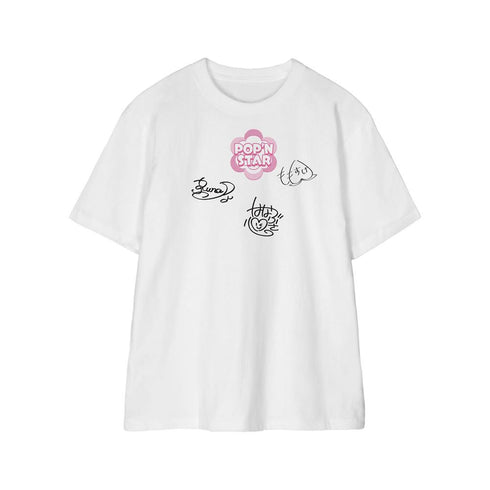 『アイ★チュウ』POP'N STAR サイン入り風 Tシャツメンズ【202606再販】