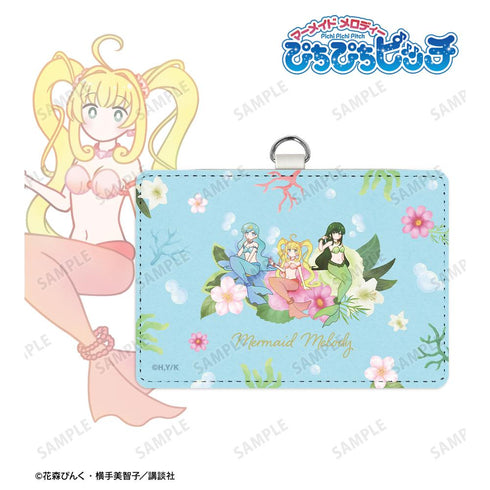 『ぴちぴちピッチ』るちあ&波音&リナ Botania ネックストラップ付き2ポケットパスケース