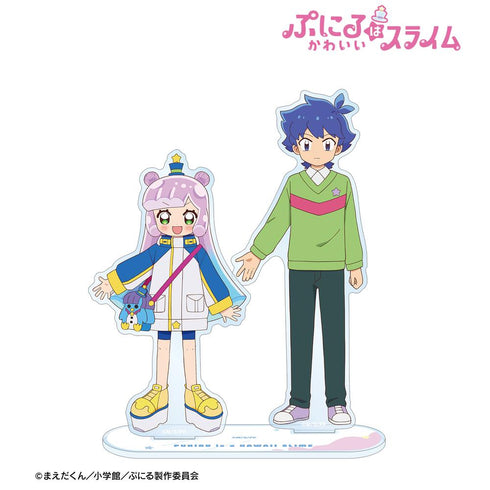 『ぷにるはかわいいスライム』いつものかわいいぷにる&河合井コタロー パーツ付きBIGアクリルスタンド