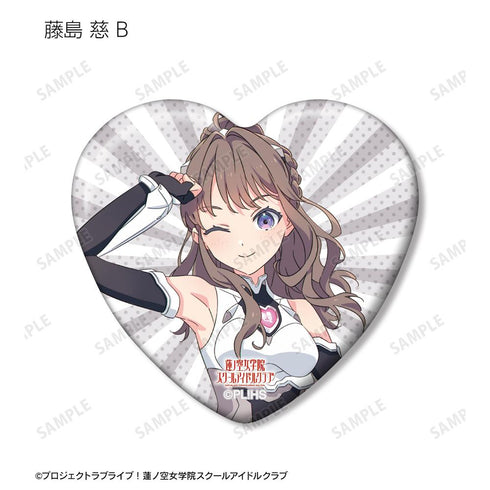 『ラブライブ!蓮ノ空女学院スクールアイドルクラブ』描き下ろし ファンファーレ!!! トレーディングハート型缶バッジ(単位/BOX)