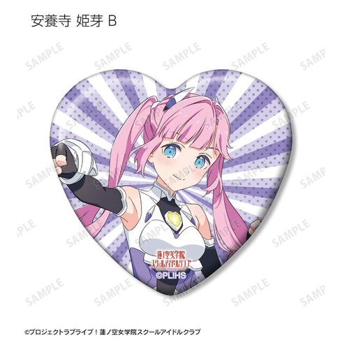『ラブライブ!蓮ノ空女学院スクールアイドルクラブ』描き下ろし ファンファーレ!!! トレーディングハート型缶バッジ(単位/BOX)