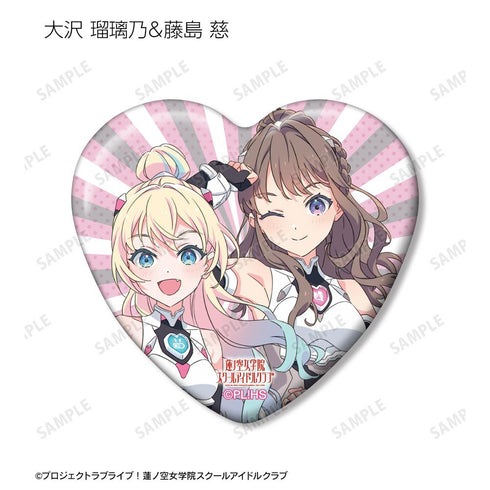 『ラブライブ!蓮ノ空女学院スクールアイドルクラブ』描き下ろし ファンファーレ!!! トレーディングハート型缶バッジ(単位/BOX)