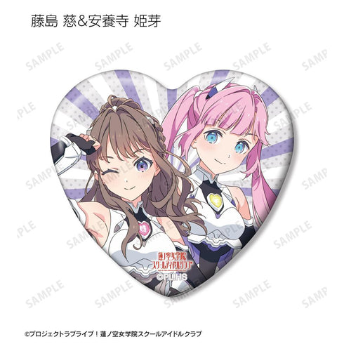 『ラブライブ!蓮ノ空女学院スクールアイドルクラブ』描き下ろし ファンファーレ!!! トレーディングハート型缶バッジ(単位/BOX)