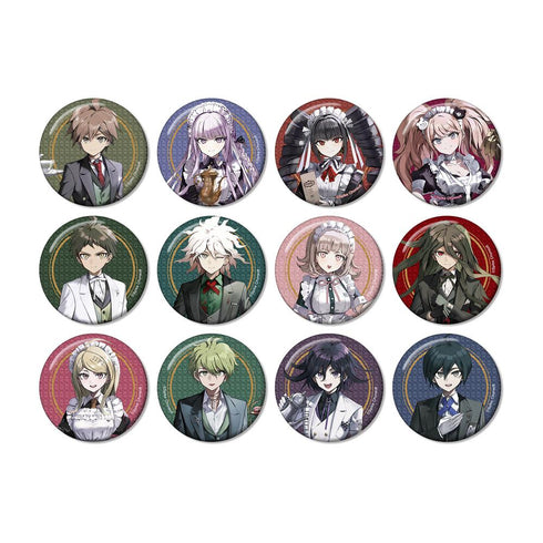 『ダンガンロンパシリーズ』緜さんイラスト メイド&執事ver. トレーディンググリッター缶バッジ(単位/BOX)
