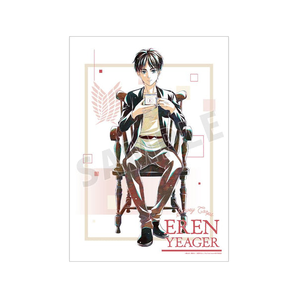 『進撃の巨人』描き下ろし エレン ティータイムver. Ani-Art A3マット加工ポスター【202512再販】