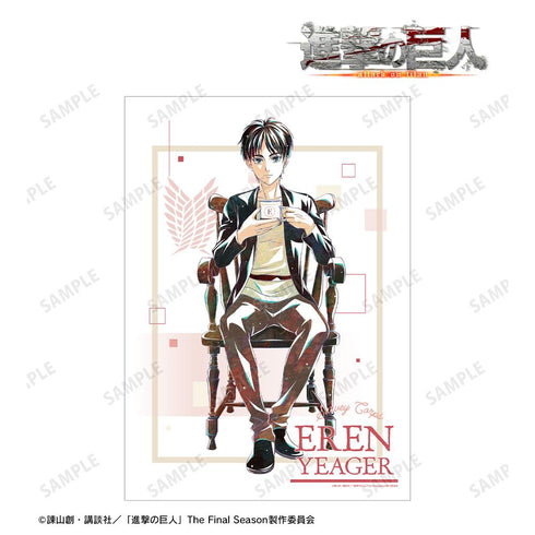『進撃の巨人』描き下ろし エレン ティータイムver. Ani-Art A3マット加工ポスター【202512再販】