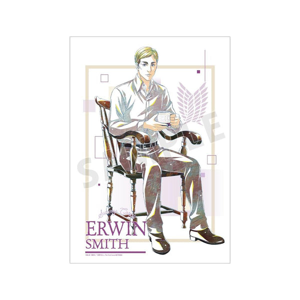 『進撃の巨人』描き下ろし エルヴィン ティータイムver. Ani-Art A3マット加工ポスター【202608再販】