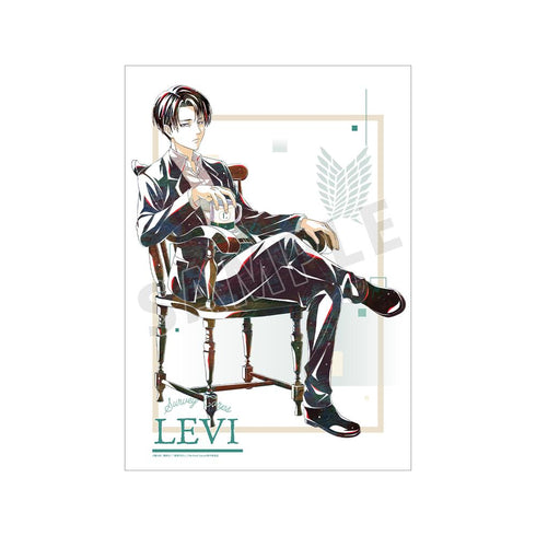 『進撃の巨人』描き下ろし リヴァイ ティータイムver. Ani-Art A3マット加工ポスター【202512再販】