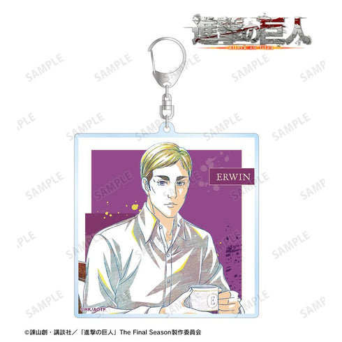 『進撃の巨人』描き下ろし エルヴィン ティータイムver. Ani-Art BIGアクリルキーホルダー