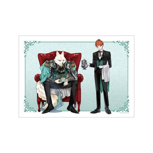 《卡杜尔——兽人欧米茄世界——》羽纯花老师 全新绘制 提奥&雨果 下午茶版 A3哑光处理海报