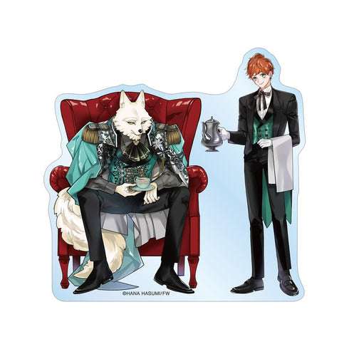 『カドル ‐獣人オメガバース‐』羽純ハナ先生 描き下ろし テオ&ヒューゴ ティータイムver. ダイカットステッカー