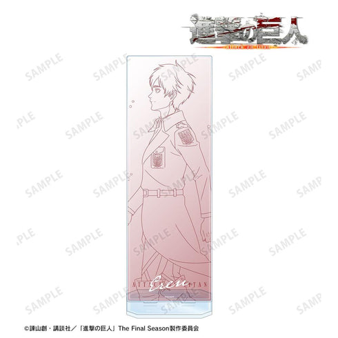 《进击的巨人》全新绘制 艾伦 冬日足迹·线稿版 特大亚克力立牌【202605再版】