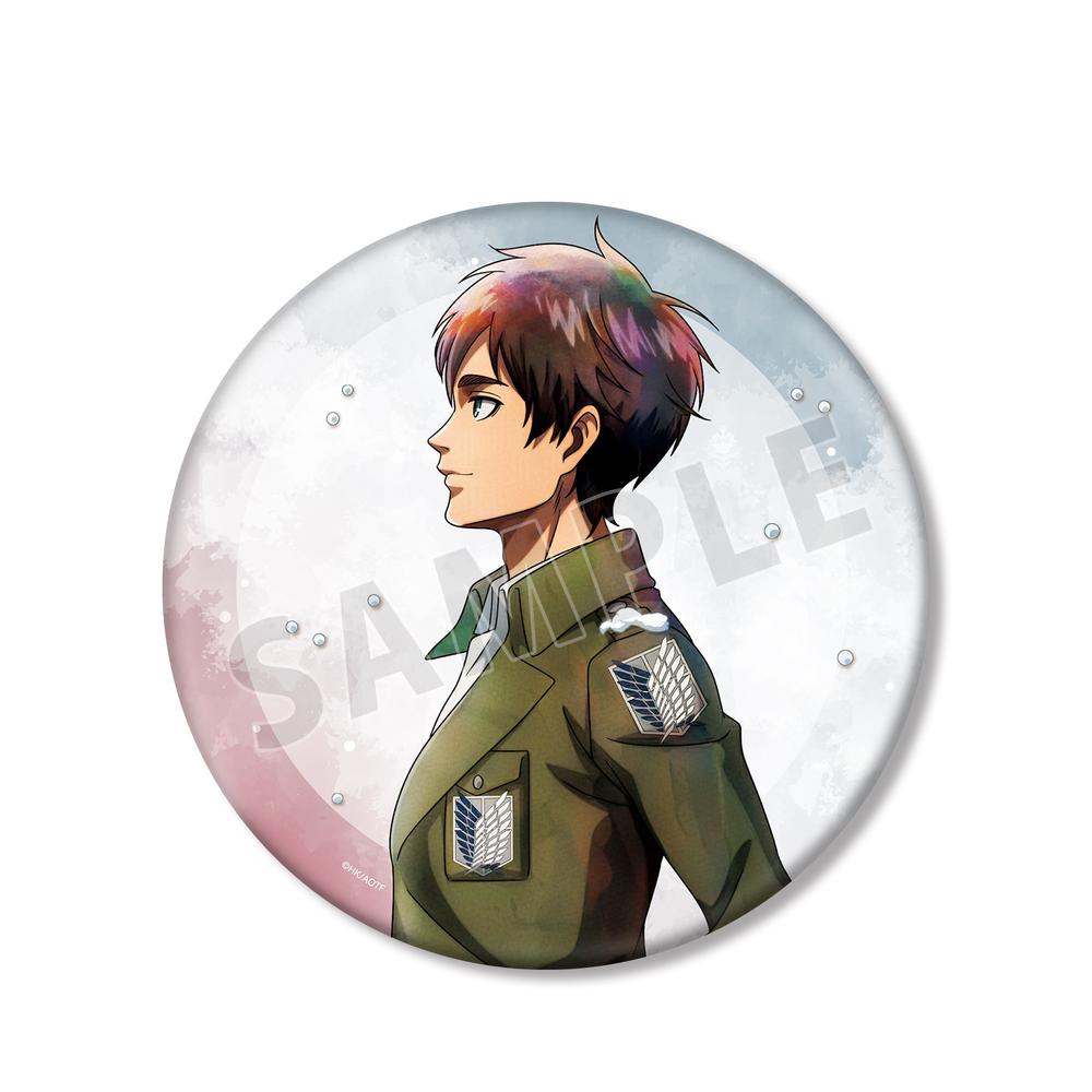 進撃の巨人』描き下ろし エレン 冬の歩みver. BIG缶バッジ – Anime