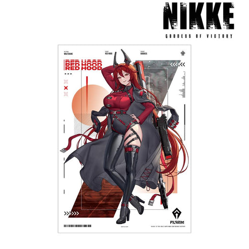 『勝利の女神:NIKKE』LOVECACAOさんイラスト レッドフード タクティカルファッションver. A3マット加工ポスター