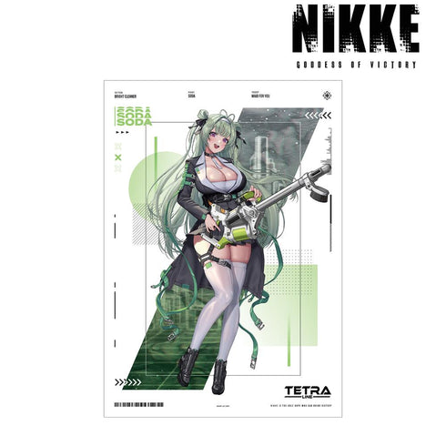 『勝利の女神:NIKKE』LOVECACAOさんイラスト ソーダ タクティカルファッションver. A3マット加工ポスター【202511再販】