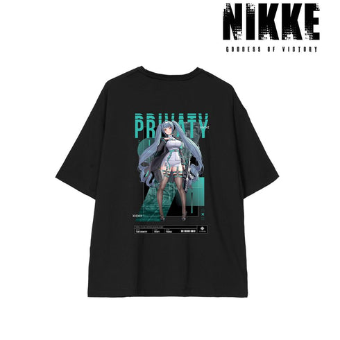 『勝利の女神:NIKKE』LOVECACAOさんイラスト プリバティ タクティカルファッションver. BIGシルエットTシャツユニセックス