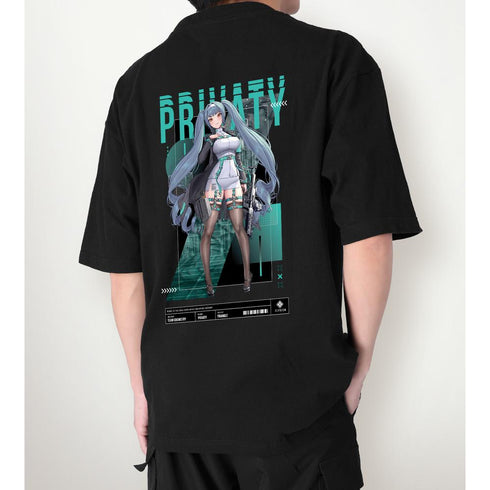 『勝利の女神:NIKKE』LOVECACAOさんイラスト プリバティ タクティカルファッションver. BIGシルエットTシャツユニセックス【202511再販】
