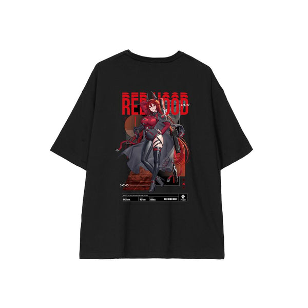 『勝利の女神:NIKKE』LOVECACAOさんイラスト レッドフード タクティカルファッションver. BIGシルエットTシャツユニセックス【202511再販】