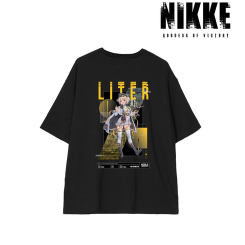 『勝利の女神:NIKKE』LOVECACAOさんイラスト リター タクティカルファッションver. BIGシルエットTシャツユニセックス