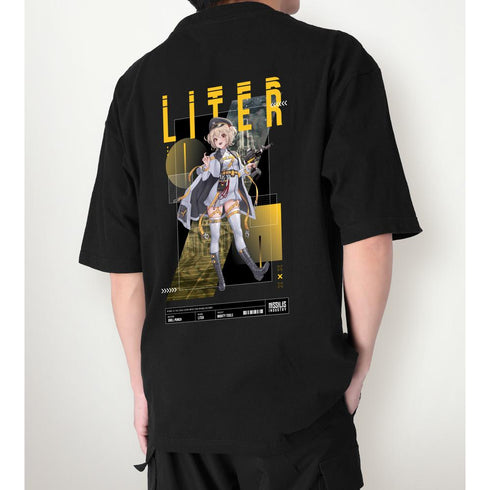 『勝利の女神:NIKKE』LOVECACAOさんイラスト リター タクティカルファッションver. BIGシルエットTシャツユニセックス