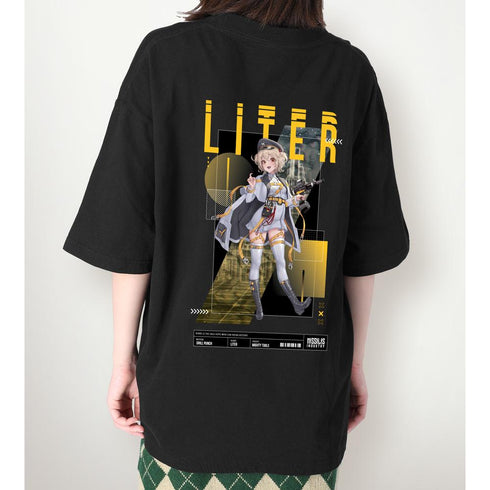 『勝利の女神:NIKKE』LOVECACAOさんイラスト リター タクティカルファッションver. BIGシルエットTシャツユニセックス