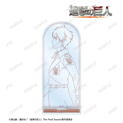 『進撃の巨人』描き下ろし エレン 冬の歩み・線画ver. BIGアクリルスタンド【202602再販】