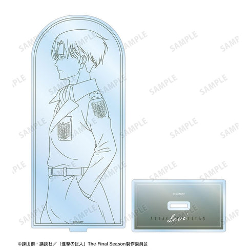 『進撃の巨人』描き下ろし リヴァイ 冬の歩み・線画ver. BIGアクリルスタンド【202602再販】