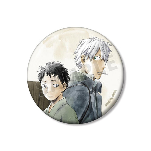 『蟲師』漆原友紀先生 描き下ろし ギンコ 過去と現在ver. 100mm缶バッジ