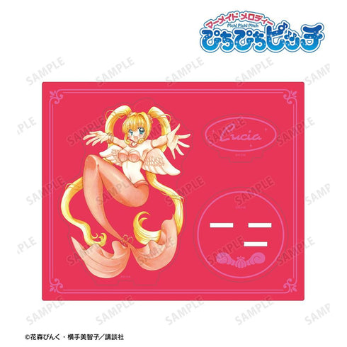 『ぴちぴちピッチ』花森ぴんく先生 描き下ろし るちあ 羽を纏ったマーメイドver. パーツ付きカラーBIGアクリルスタンド【202606再販】