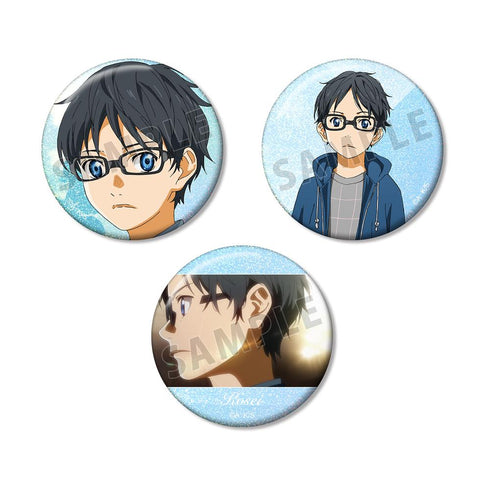 『四月は君の嘘』有馬公生 ホログラム缶バッジ3個セット【202511再販】