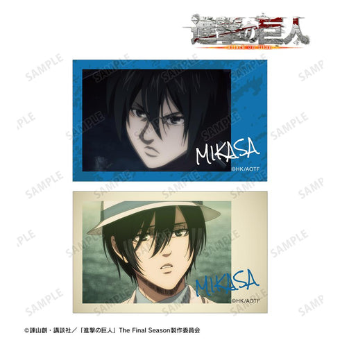 『進撃の巨人』ミカサ 場面写イラストカード2枚セット