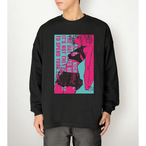 『よふかしのうた』七草ナズナ BIGシルエットロングTシャツユニセックス