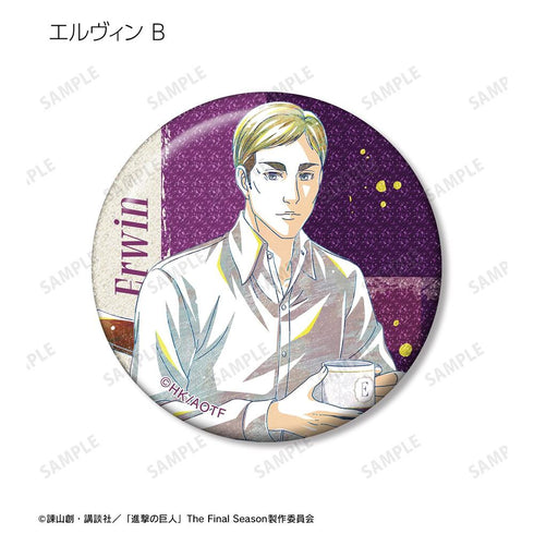 《进击的巨人》全新绘制 茶歇版 收藏级 Ani-Art 闪粉徽章(单位/盒)【202608再版】