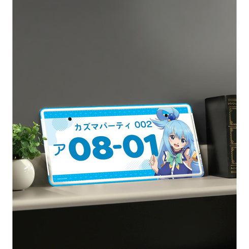 『この素晴らしい世界に祝福を!3』アクア ナンバープレート風アルミプレート