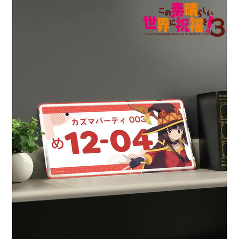 『この素晴らしい世界に祝福を!3』めぐみん ナンバープレート風アルミプレート