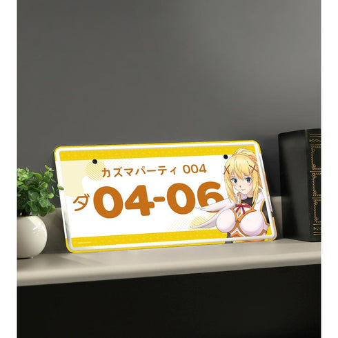 『この素晴らしい世界に祝福を!3』ダクネス ナンバープレート風アルミプレート