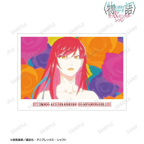 『〈物語〉シリーズ オフ&モンスターシーズン』キスショット・アセロラオリオン・ハートアンダーブレード 場面写A3マット加工ポスター【202601再販】