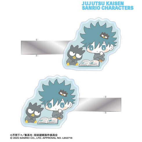 『呪術廻戦×サンリオキャラクターズ』伏黒 恵×バッドばつ丸 アクリルヘアクリップ2個セット