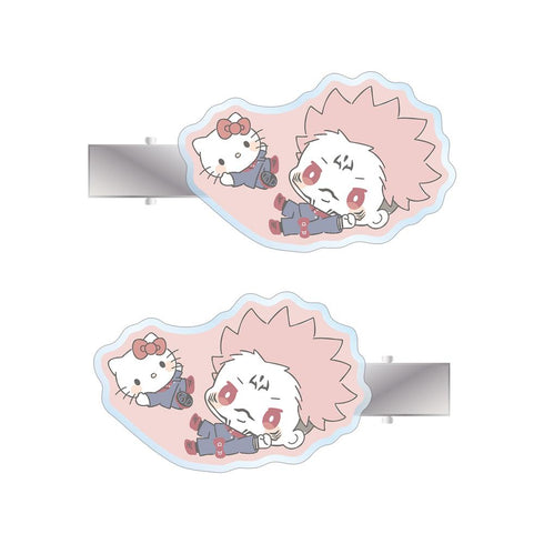 『呪術廻戦×サンリオキャラクターズ』宿儺×ハローキティ アクリルヘアクリップ2個セット