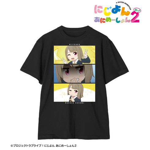 『にじよん あにめーしょん2』中須 かすみ 場面写Tシャツレディース