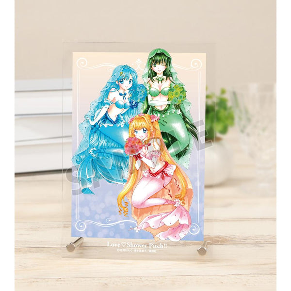 『ぴちぴちピッチ』花森ぴんく先生 描き下ろし 集合 ウェディングマーメイドver. A5アクリルパネル【202509再販】