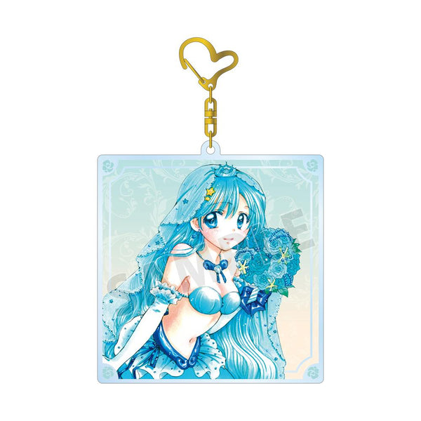 『ぴちぴちピッチ』花森ぴんく先生 描き下ろし 波音 ウェディングマーメイドver. BIGアクリルキーホルダー【202509再販】